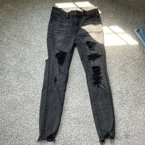 american eagle ripped jeans